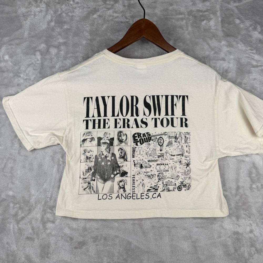 Taylor Swift The Eras Tour Los Angeles CA Graphic Cropped T Shirt Womens Medium